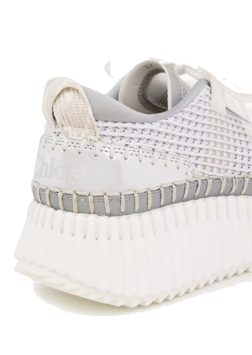 CHLOE NAMA SNEAKER SILVER GREY