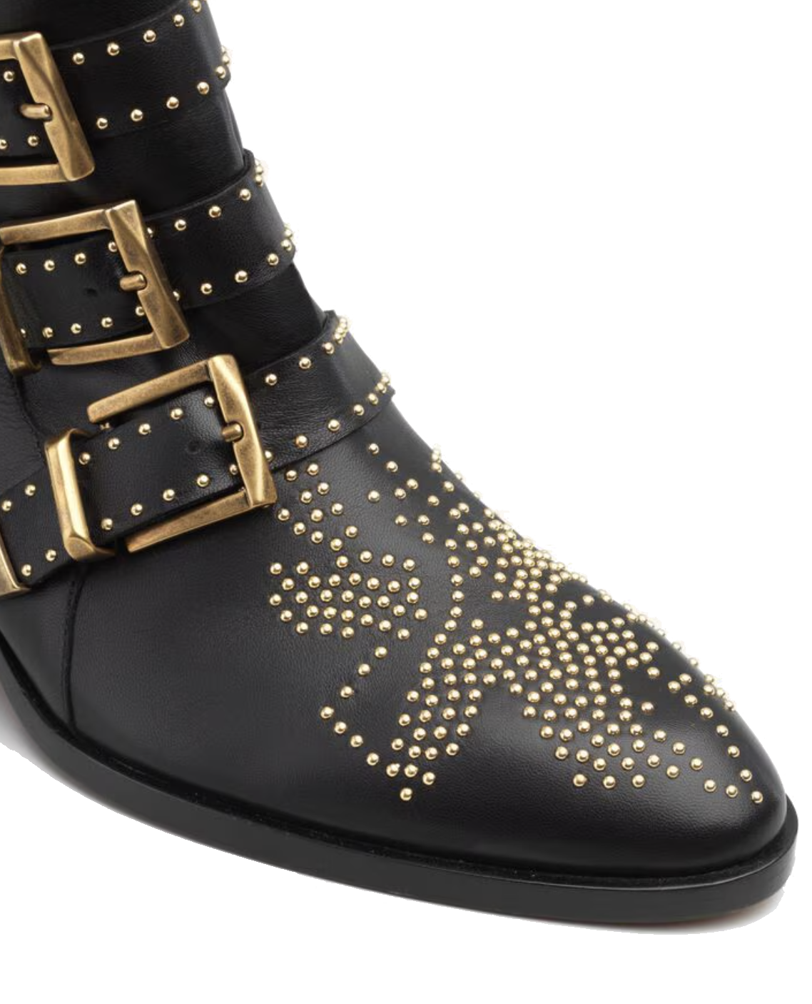 CHLOE SUSANNA ANKLE BOOT BLACK GOLD
