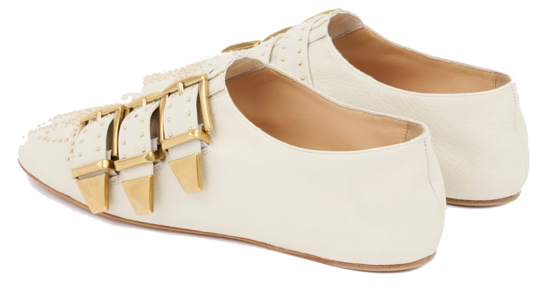 CHLOE SUSANNA FLAT EGGSHELL
