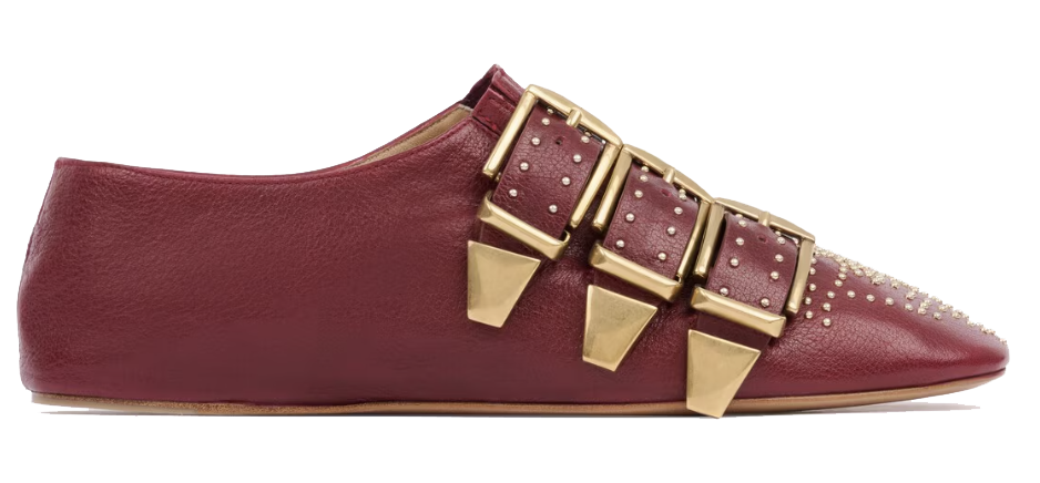 CHLOE SUSANNA FLAT GRENAT