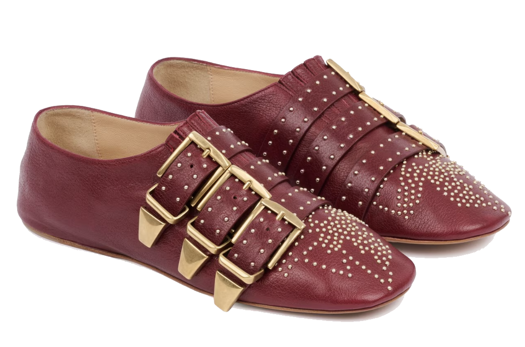 CHLOE SUSANNA FLAT GRENAT