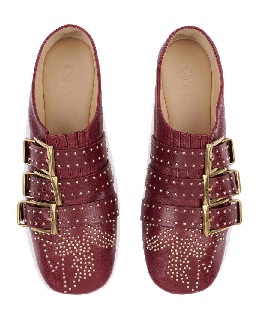 CHLOE SUSANNA FLAT GRENAT