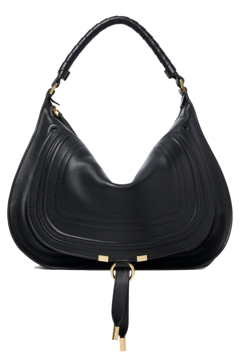 CHLOE MARCIE SHOULDER BAG MED BLACK
