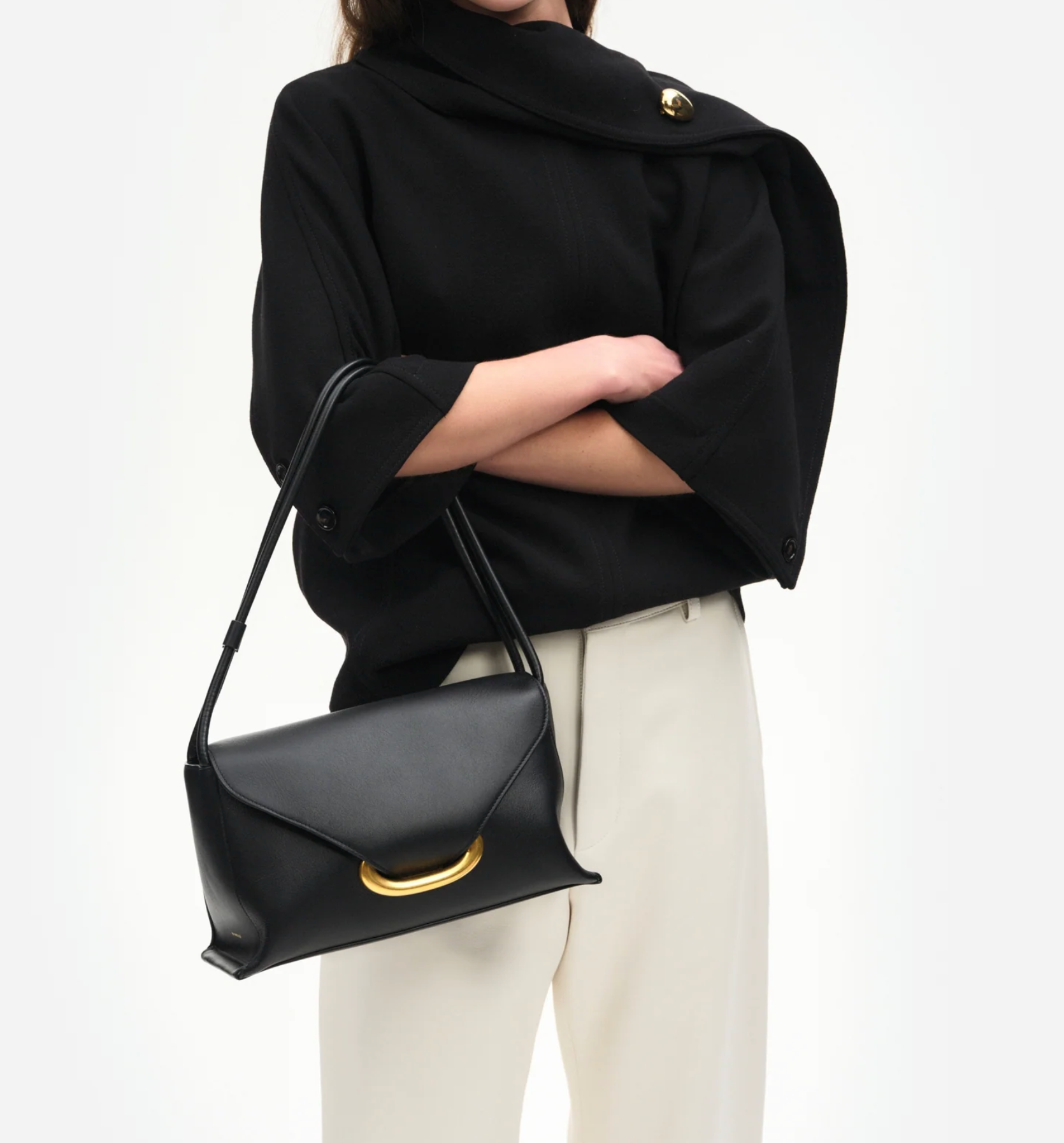 WANDLER VENETO SHOULDER BAG BLACK