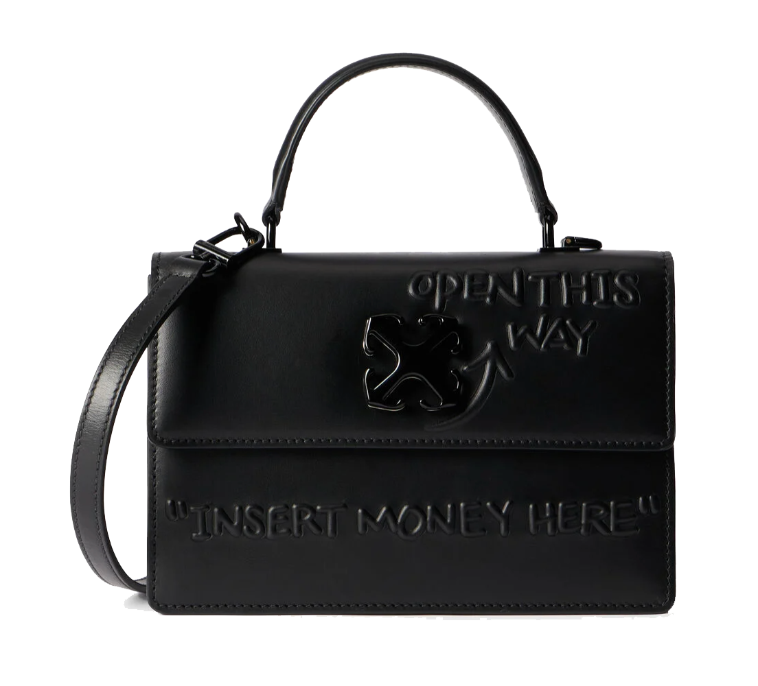 OFF WHITE JITNEY 1.4 TOP HANDLE BLACK