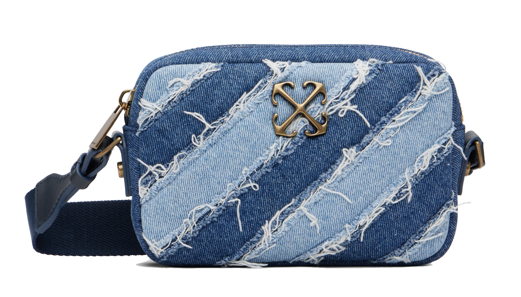 OFF WHITE CAMERA BAG SMALL RAW BLUE