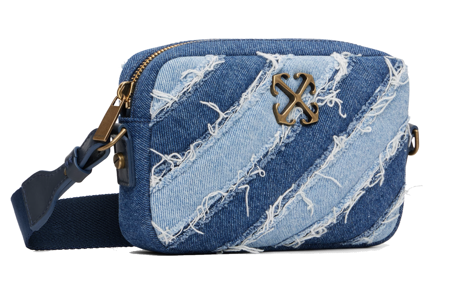 OFF WHITE CAMERA BAG SMALL RAW BLUE