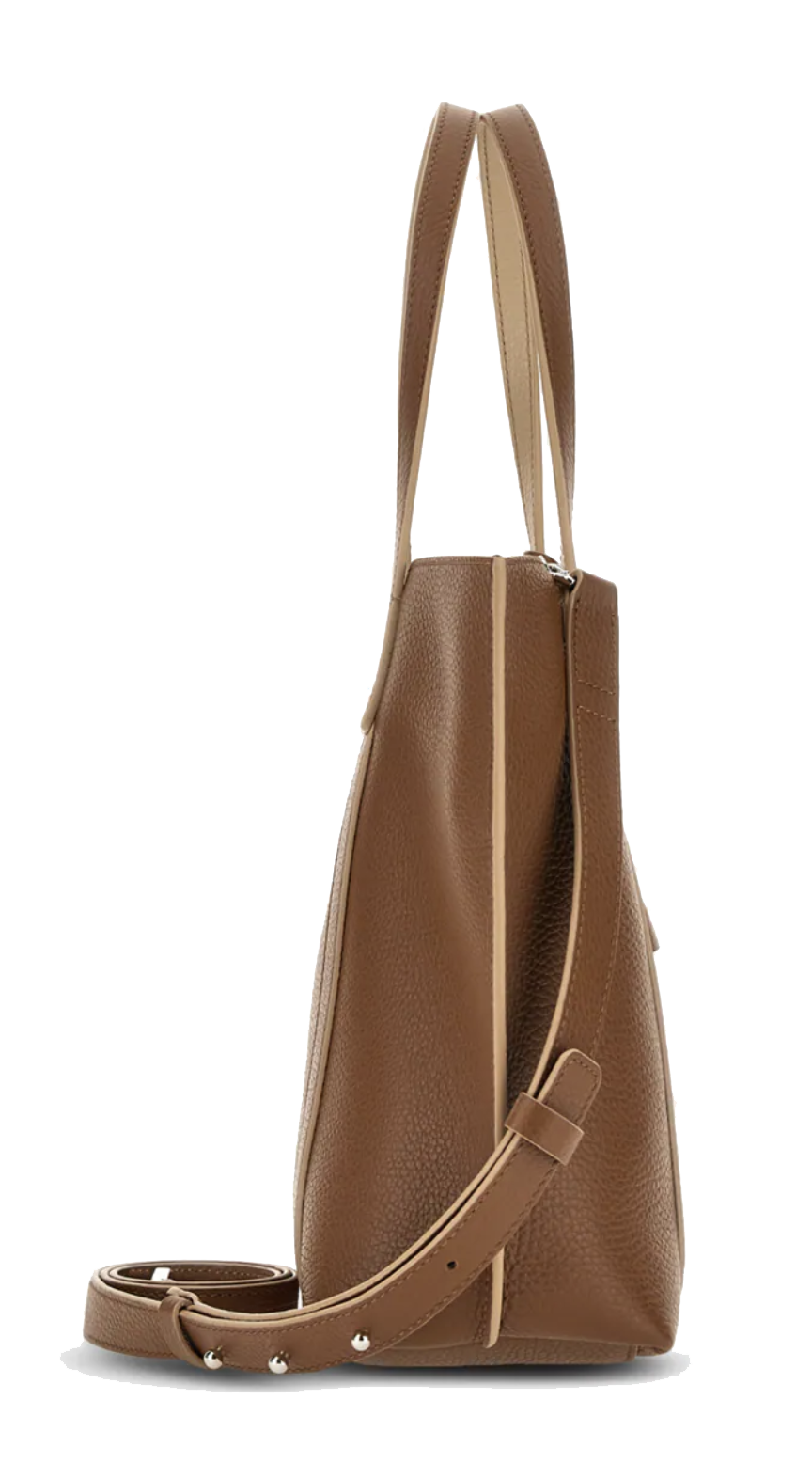HOGAN SCRIPT SHOPPING BAG TAN