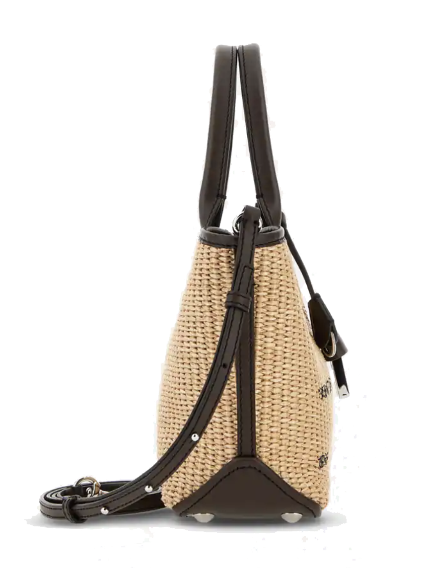 HOGAN ADDRESS SHOPPING BAG MEDIUM RAFFIA