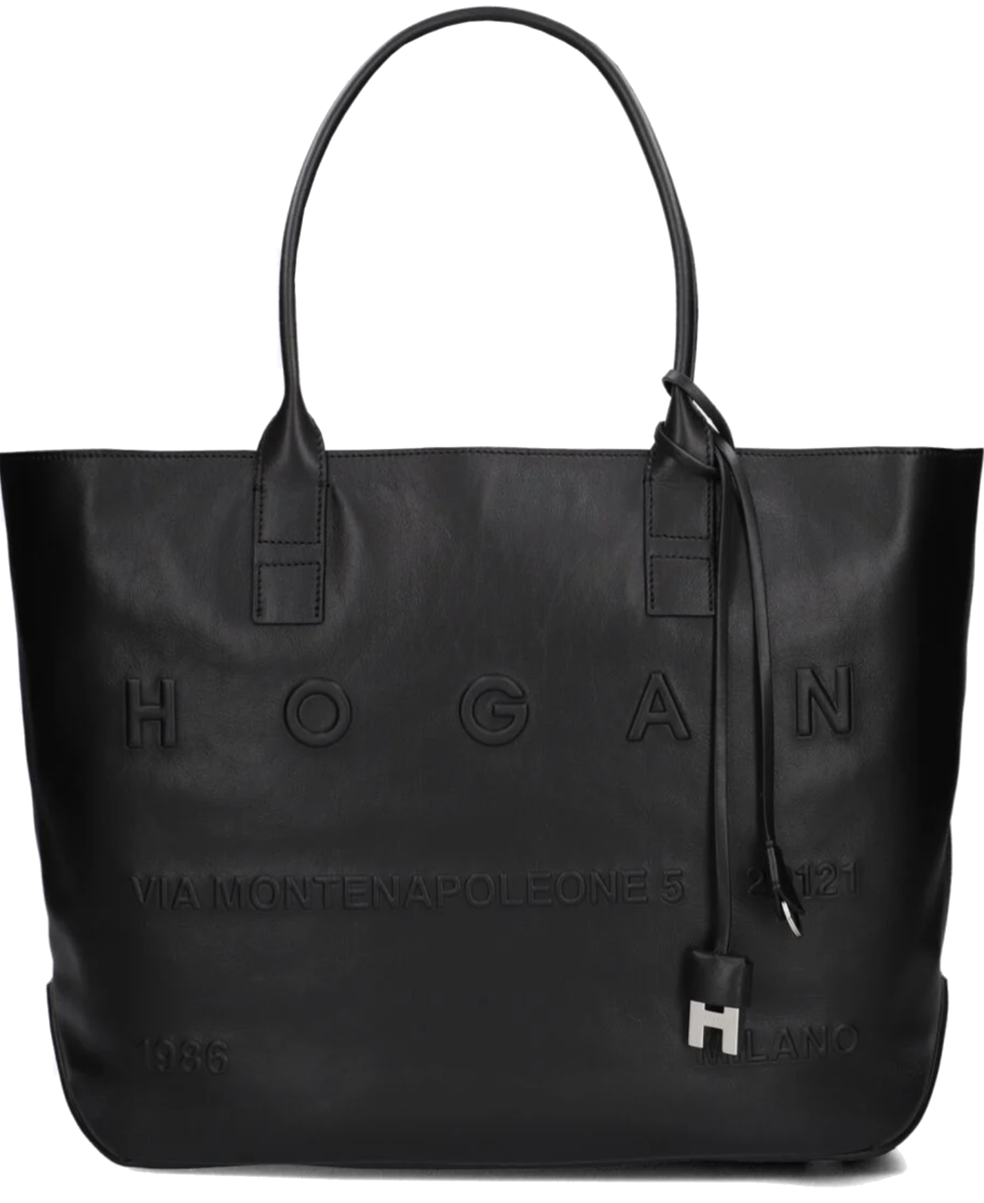HOGAN ADDRESS SHOPPING BAG MEDIUM BLACK