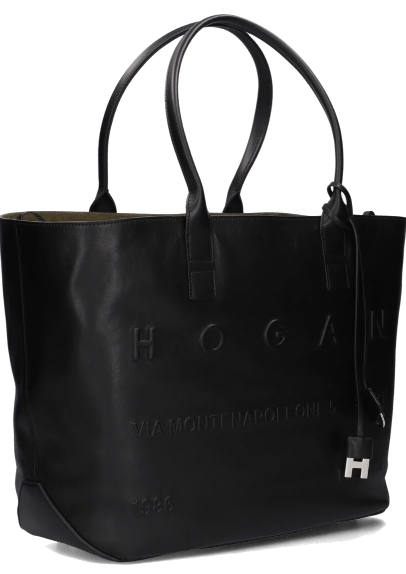 HOGAN ADDRESS SHOPPING BAG MEDIUM BLACK