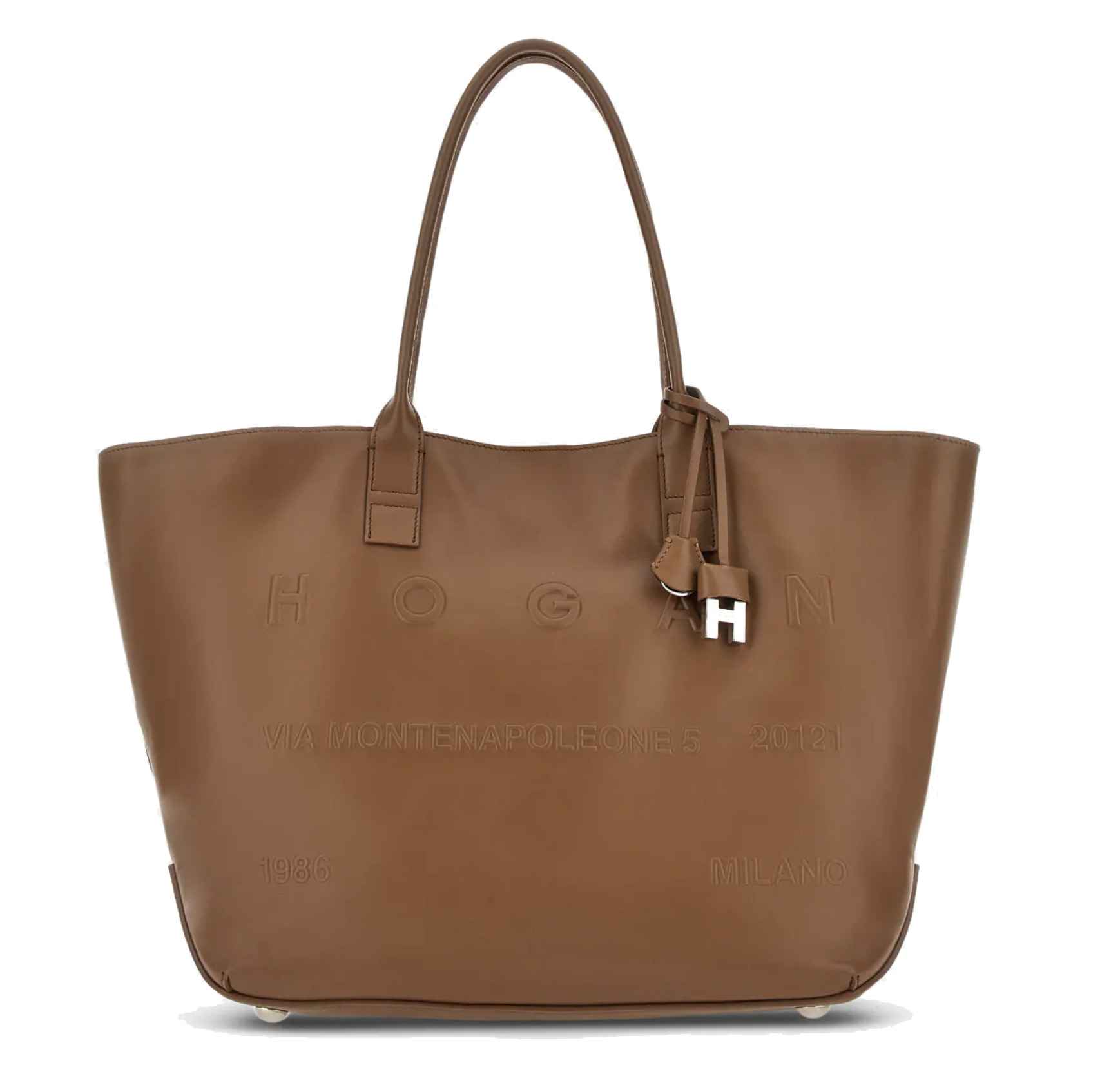 HOGAN ADDRESS SHOPPING BAG MEDIUM TAN