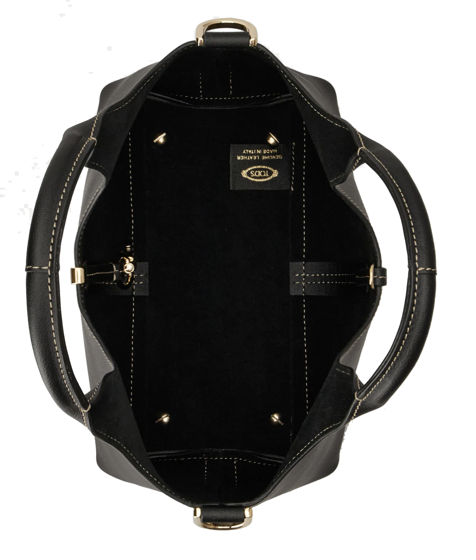 TOD'S TOTE SHOPPING BAG MINI BLACK