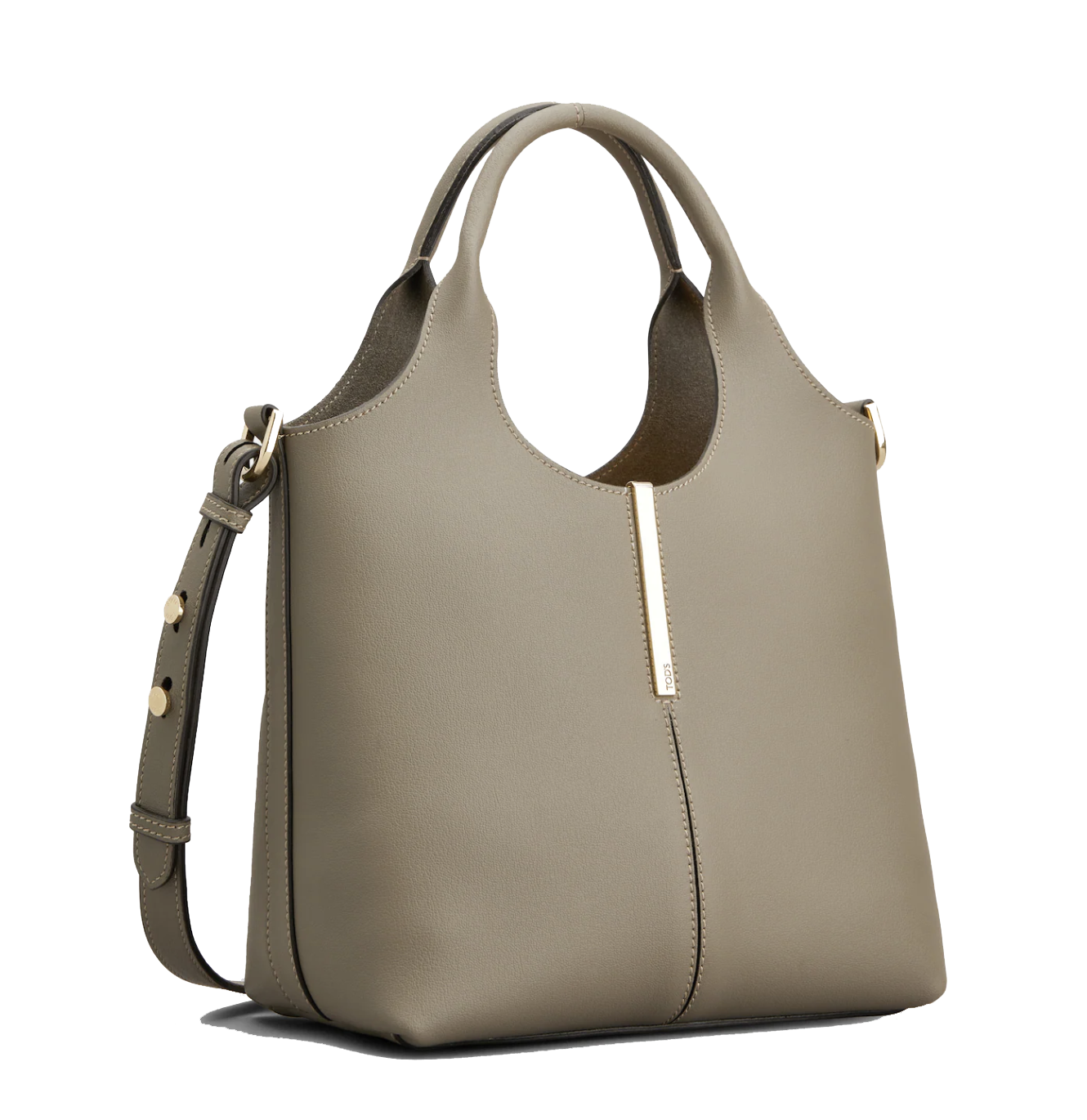 TOD'S TOTE SHOPPING BAG MINI TAUPE
