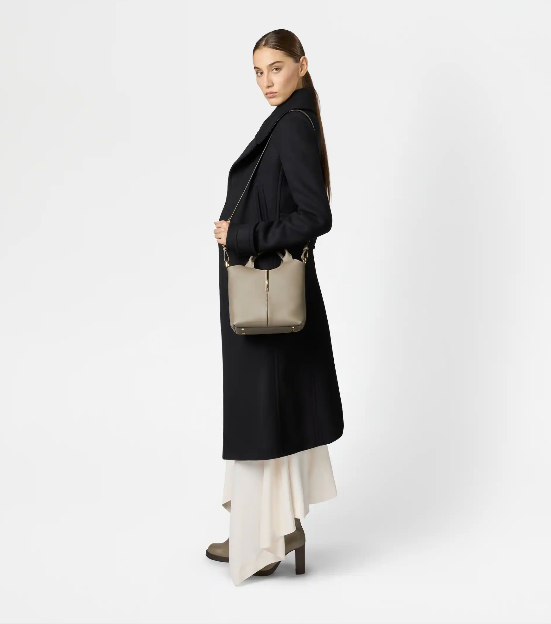 TOD'S TOTE SHOPPING BAG MINI TAUPE