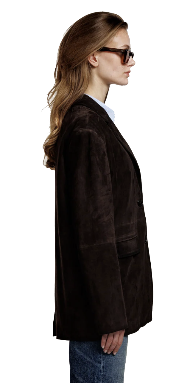ALTER EGO JILL SUEDE JACKET COFFEE