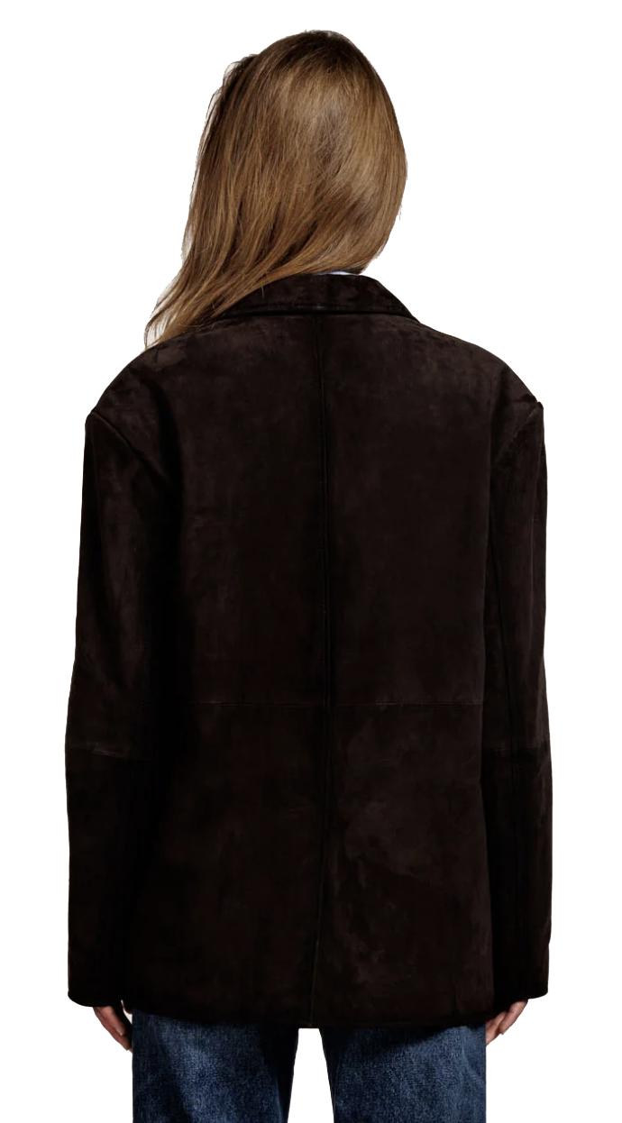 ALTER EGO JILL SUEDE JACKET COFFEE