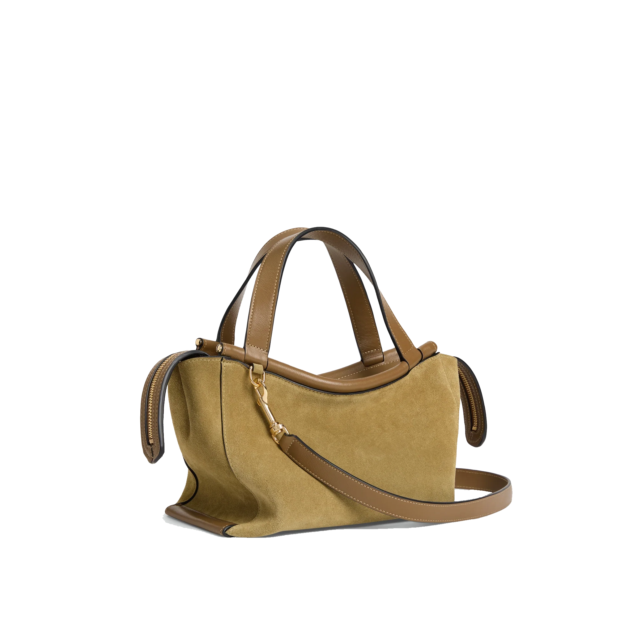 WANDLER IDA BAG SMALL KHAKI SUEDE