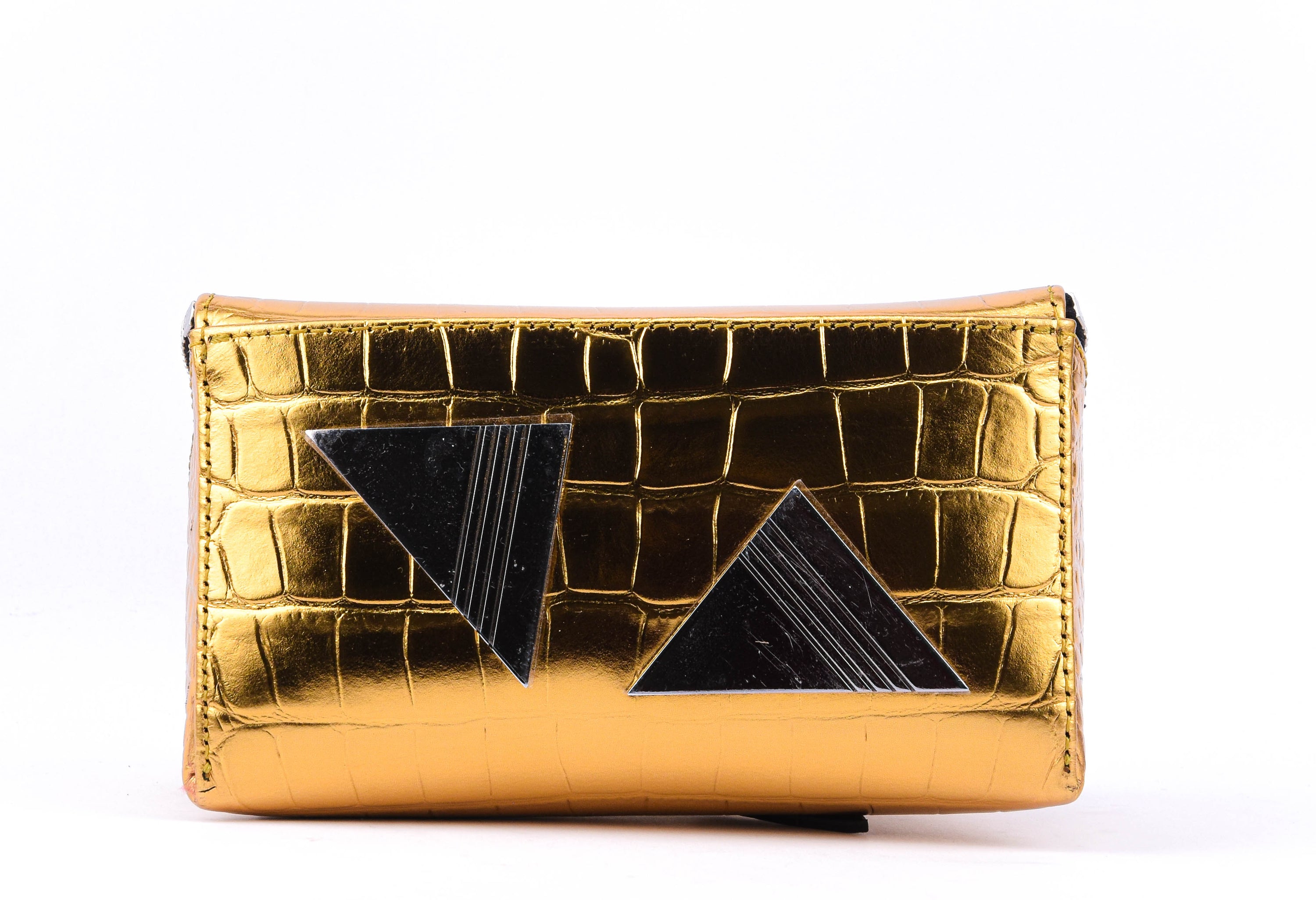 THE ATTICO FRIDAY CROCO GOLD MINI