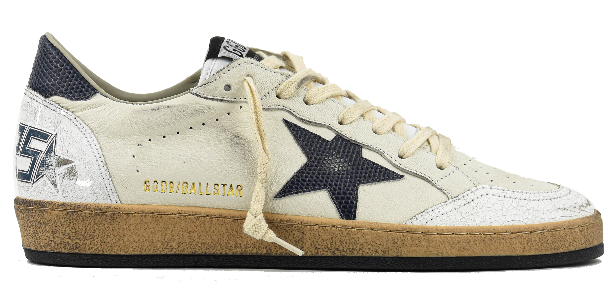 GOLDEN GOOSE BALL STAR WHITE DUSTY BLUE