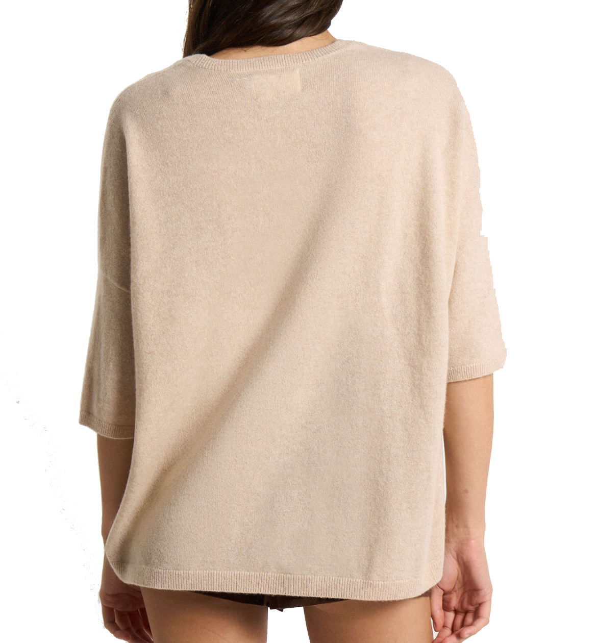 LES TRICOTS DE LEA CASHMERE PULL BEIGE CHINE