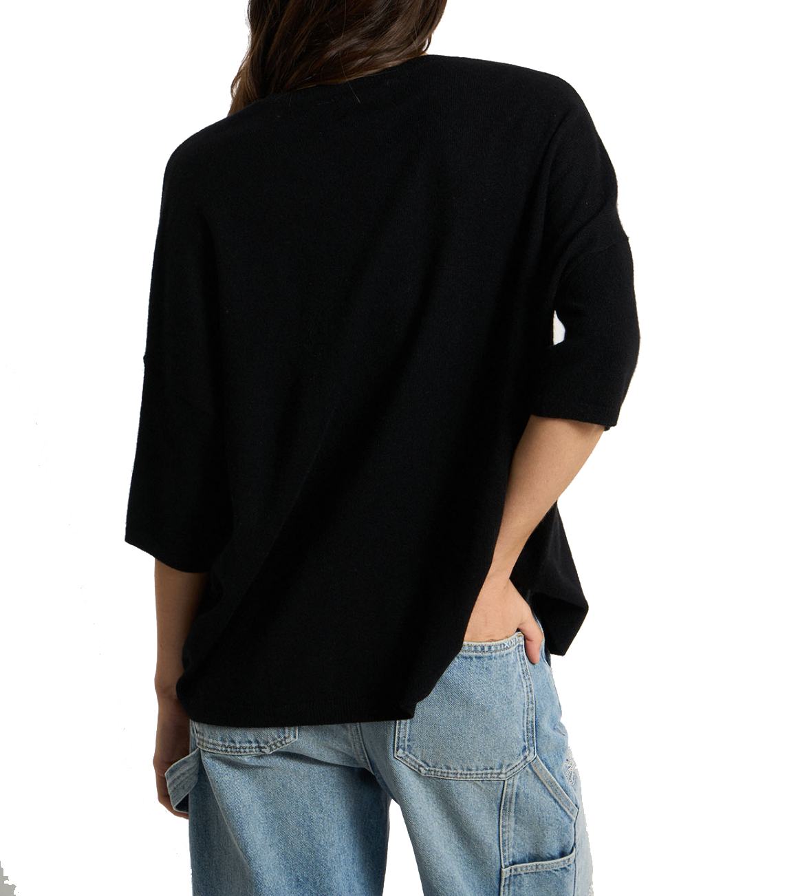 LES TRICOTS DE LEA CASHMERE PULL BLACK