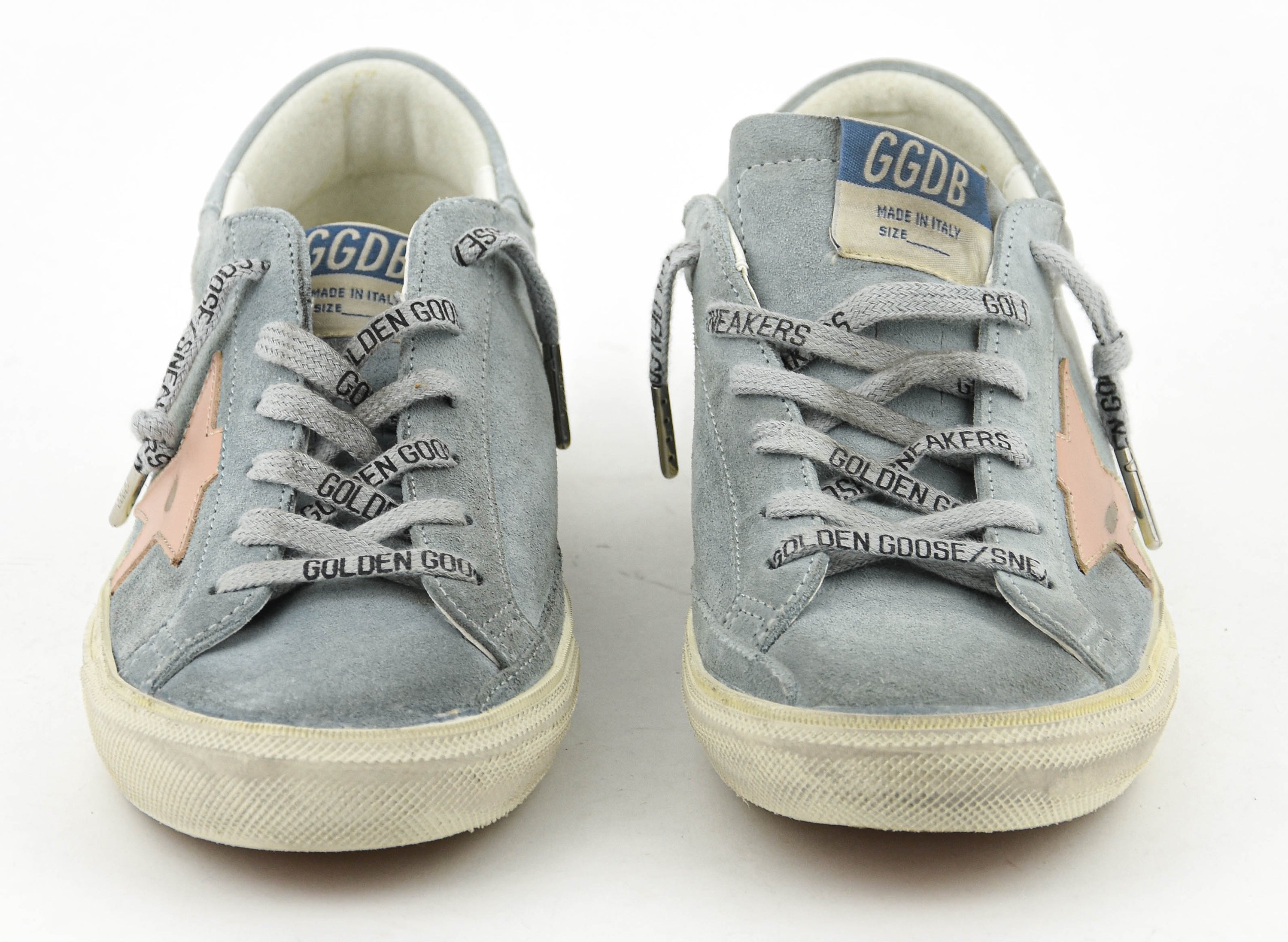 GOLDEN GOOSE SUPERSTAR GREY BLUE PINK