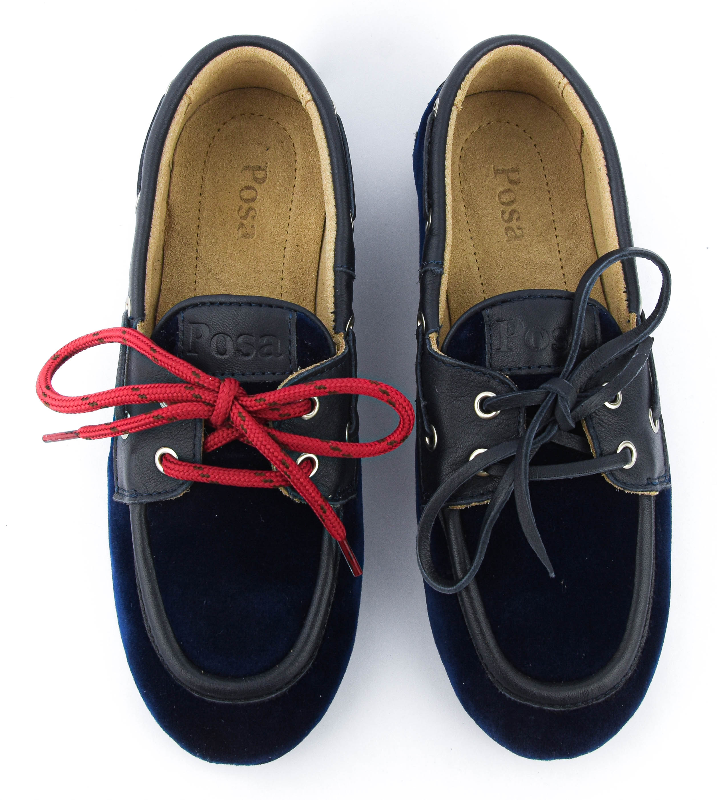 POSA BOAT LOAFER VELVET BLUE