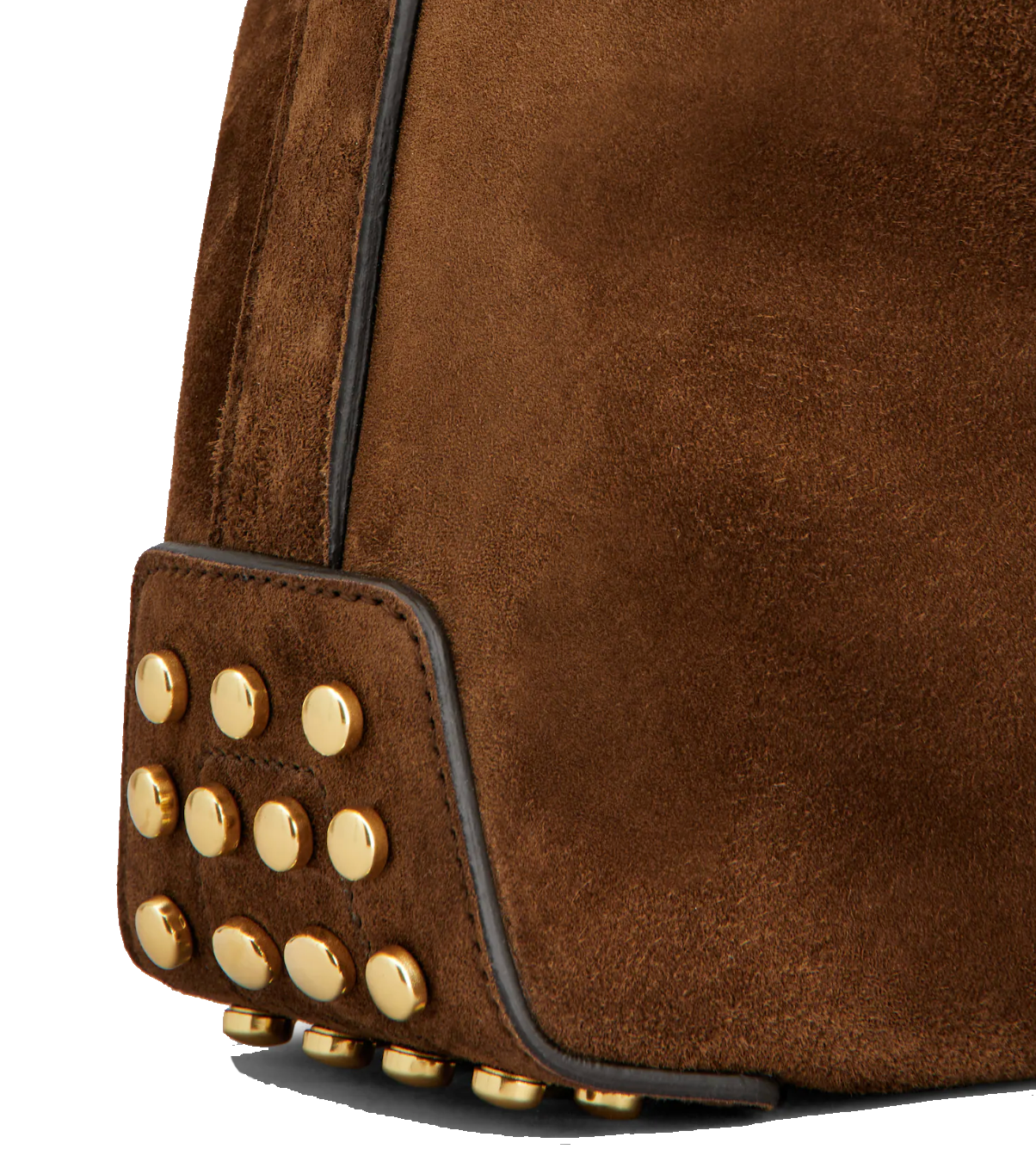 TODS METAL DOTS MINI BAG COGNAC