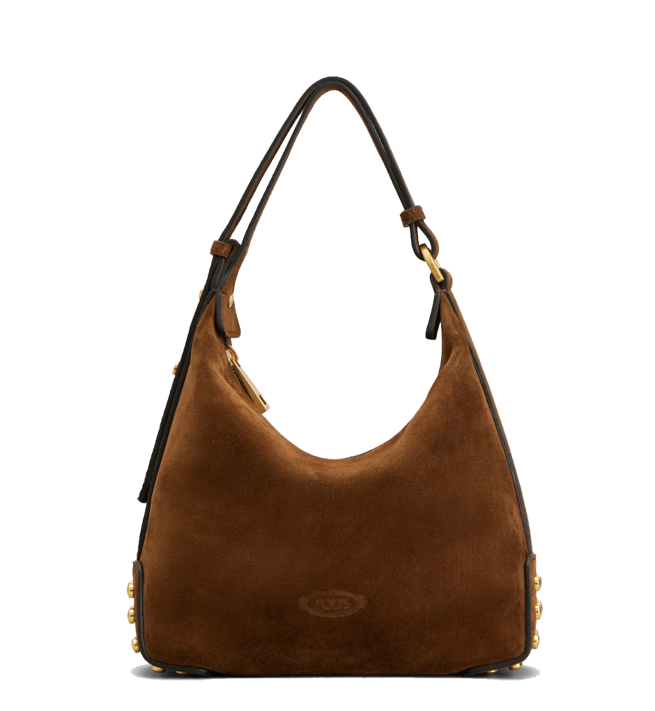 TODS METAL DOTS MINI BAG COGNAC