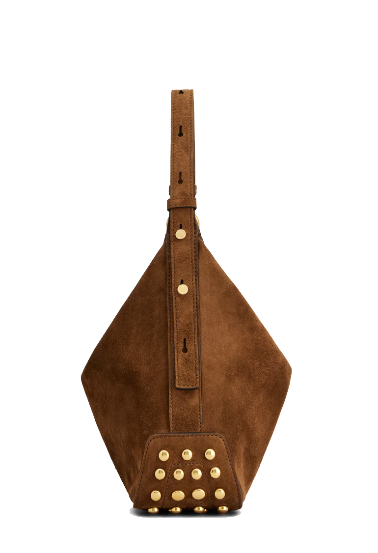 TODS METAL DOTS MINI BAG COGNAC