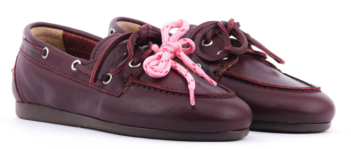 POSA BOAT SOFT LEATHER BURGUNDY
