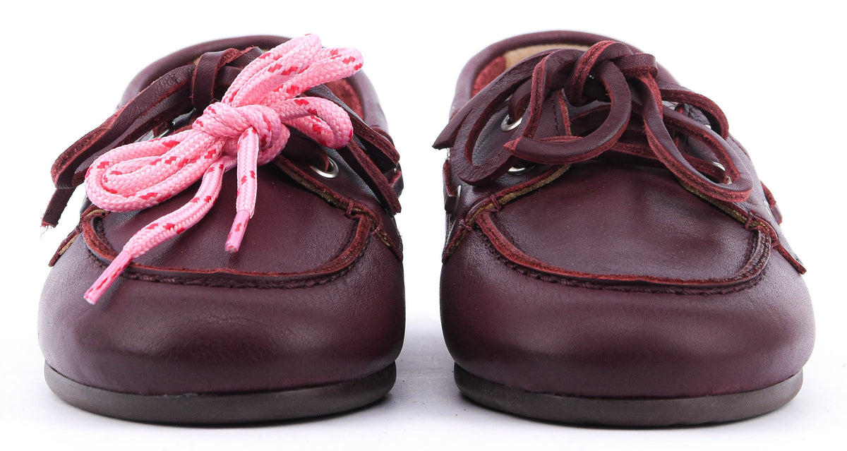 POSA BOAT SOFT LEATHER BURGUNDY