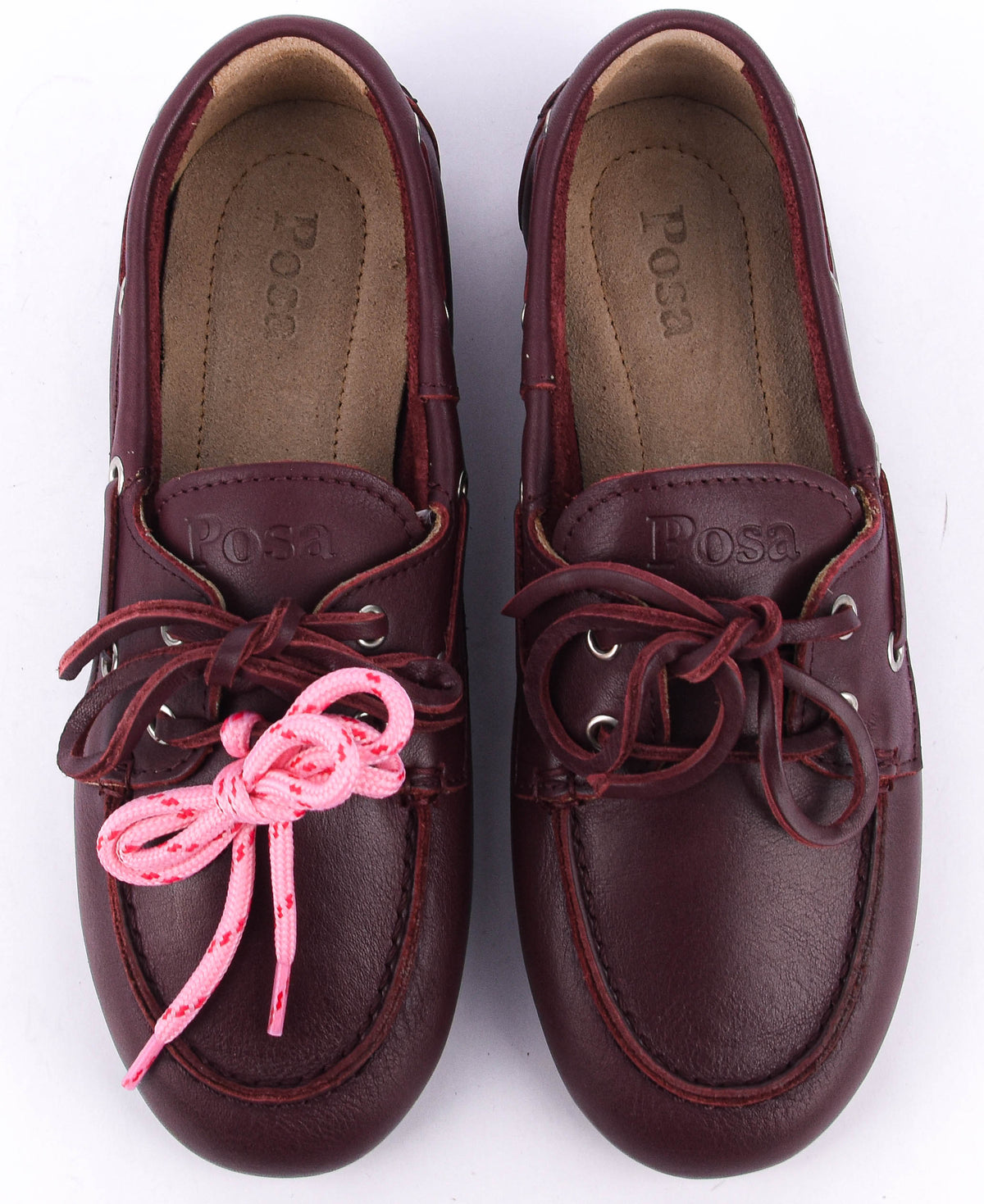 POSA BOAT SOFT LEATHER BURGUNDY