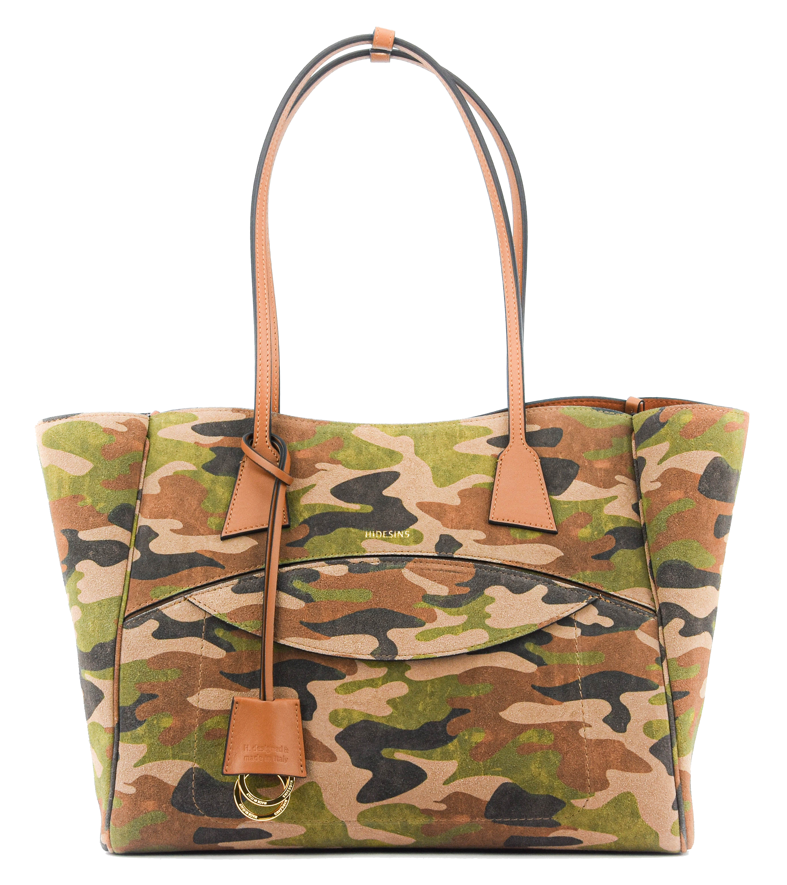 HIDESINS SHOPPER M CAMOUFLAGE SUEDE
