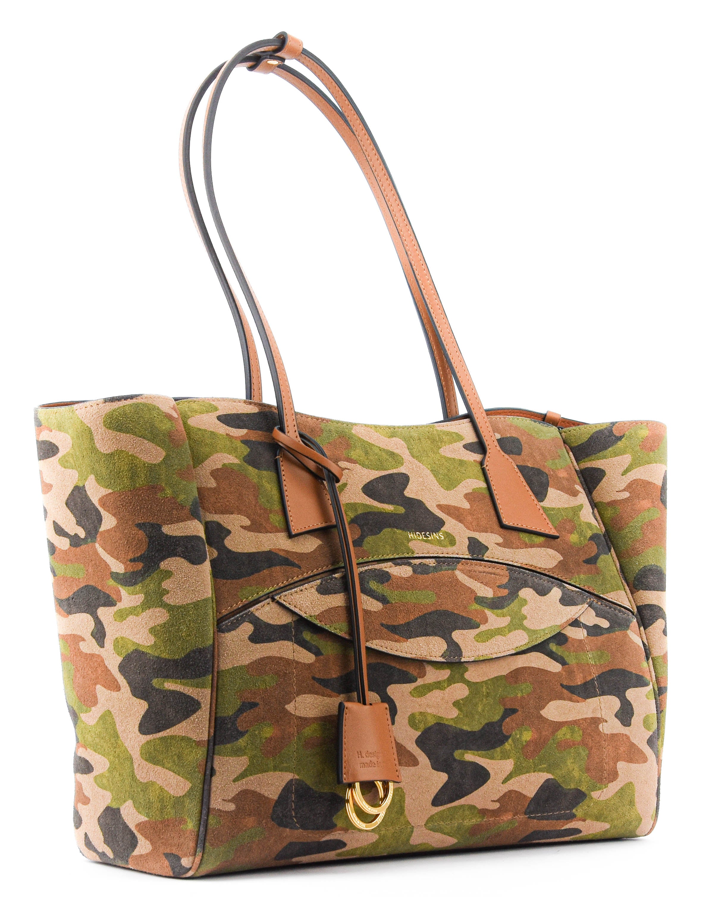 HIDESINS SHOPPER M CAMOUFLAGE SUEDE