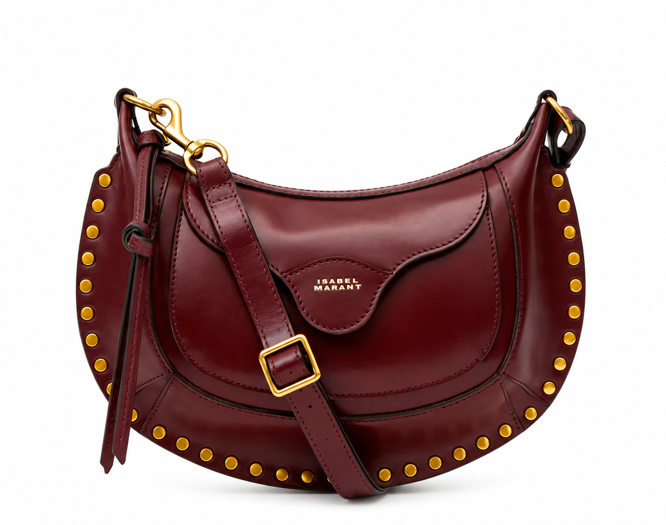ISABEL MARANT OSKAN MOON POCKET burgundy