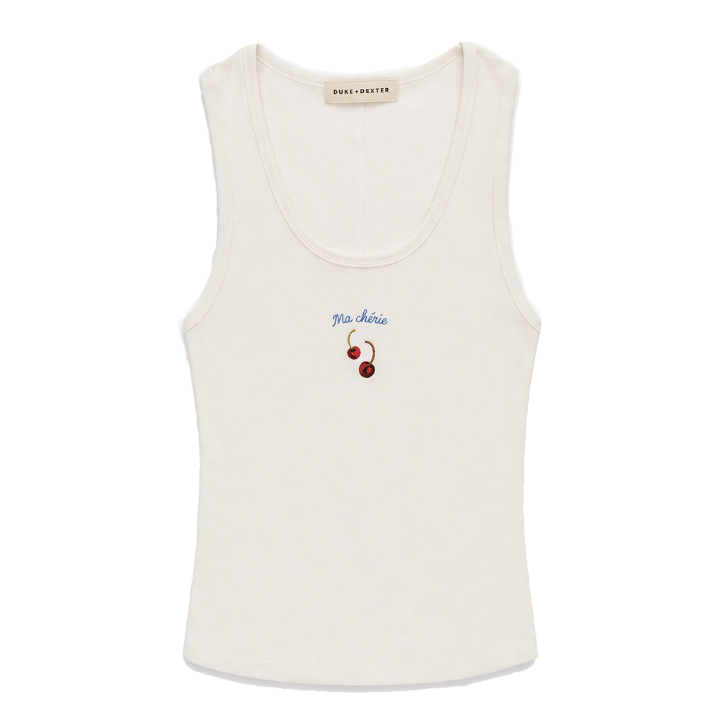DUKE & DEXTER CHERRY TANKTOP
