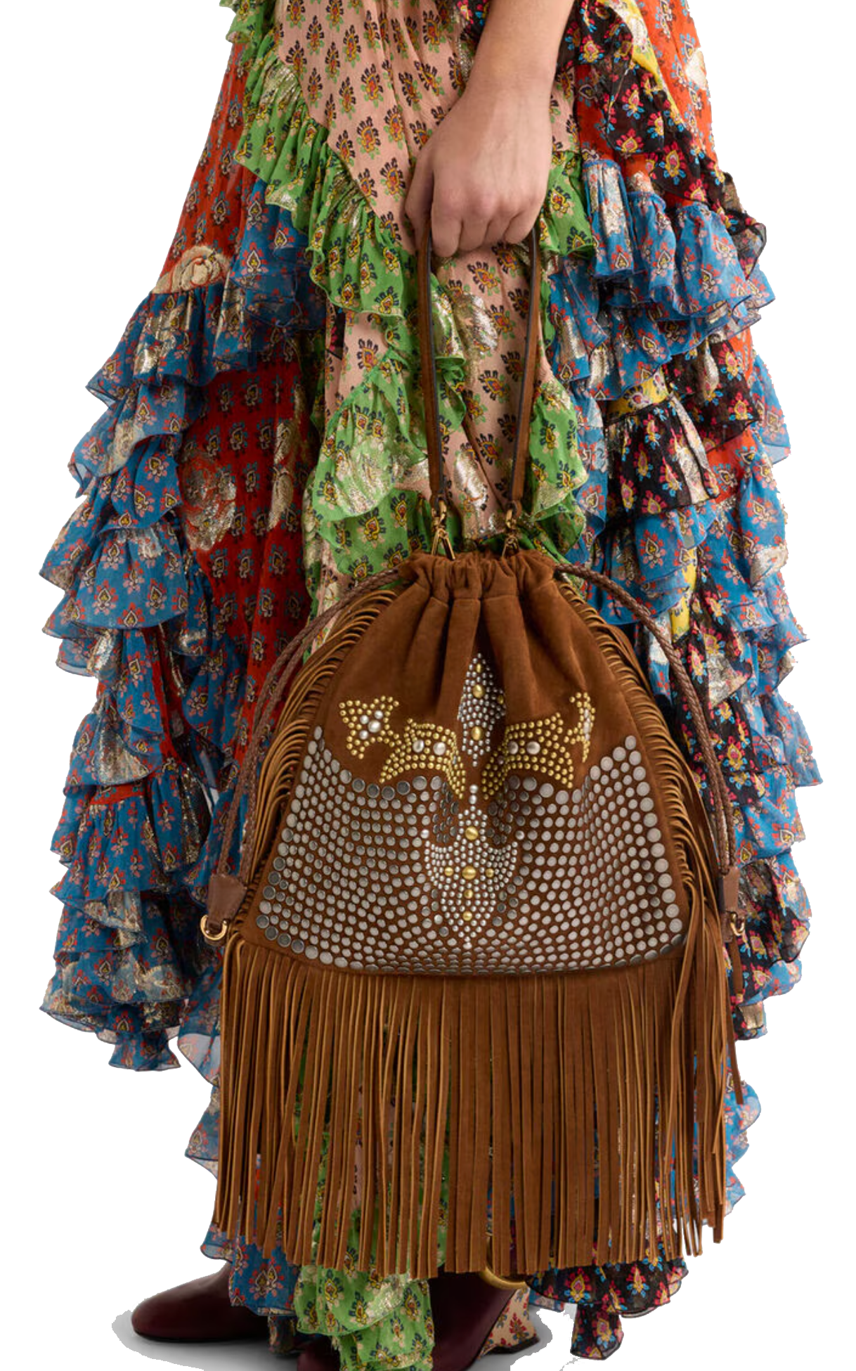 ETRO KALISPERA MEDIUM STUDS FRINGES