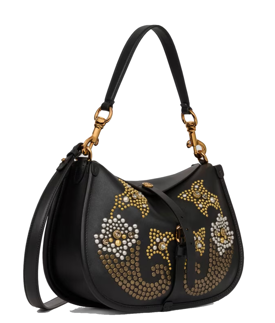 ETRO PONY MEDIUM CROSSBODY BLACK EMBELLISHED