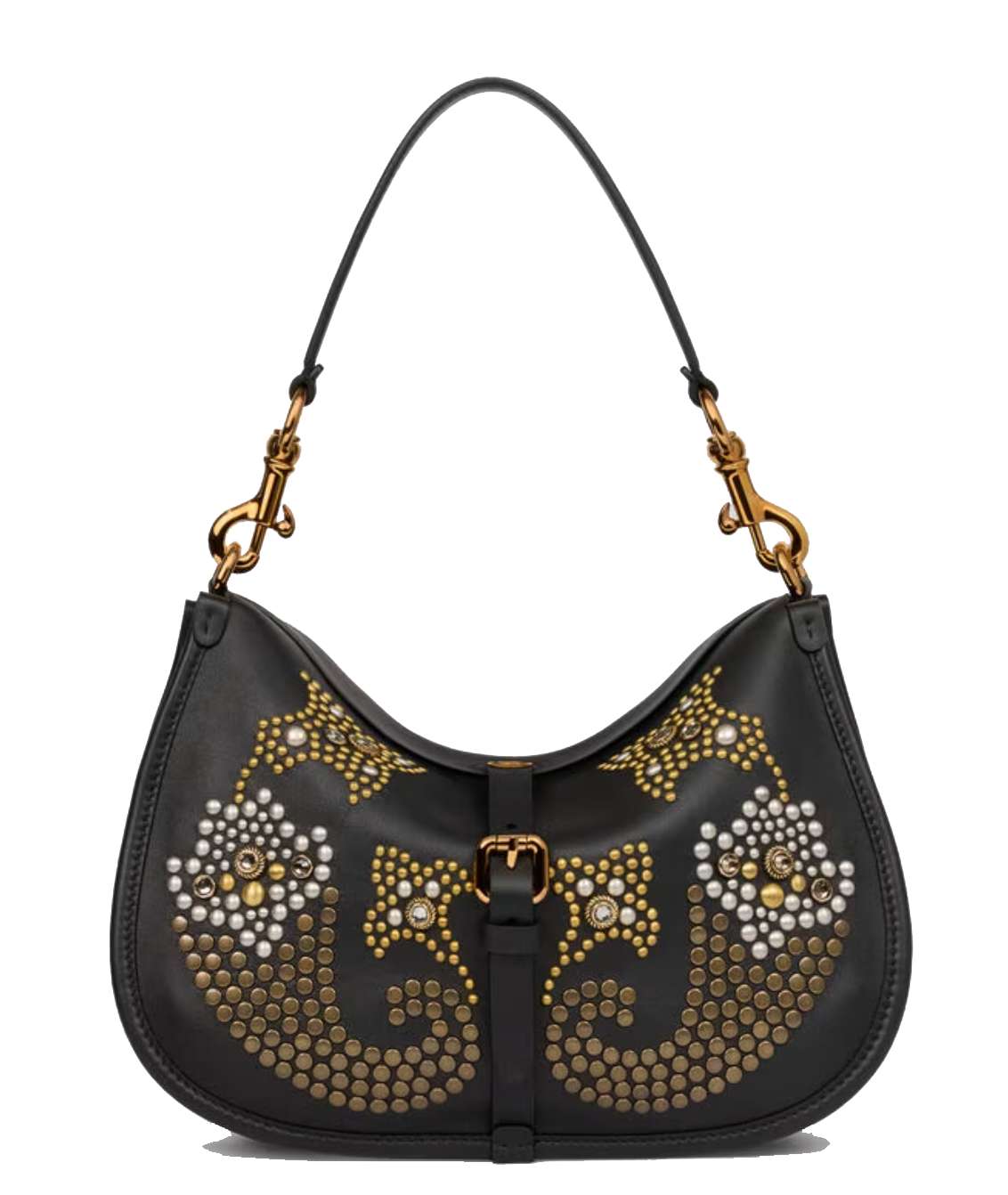 ETRO PONY MEDIUM CROSSBODY BLACK EMBELLISHED