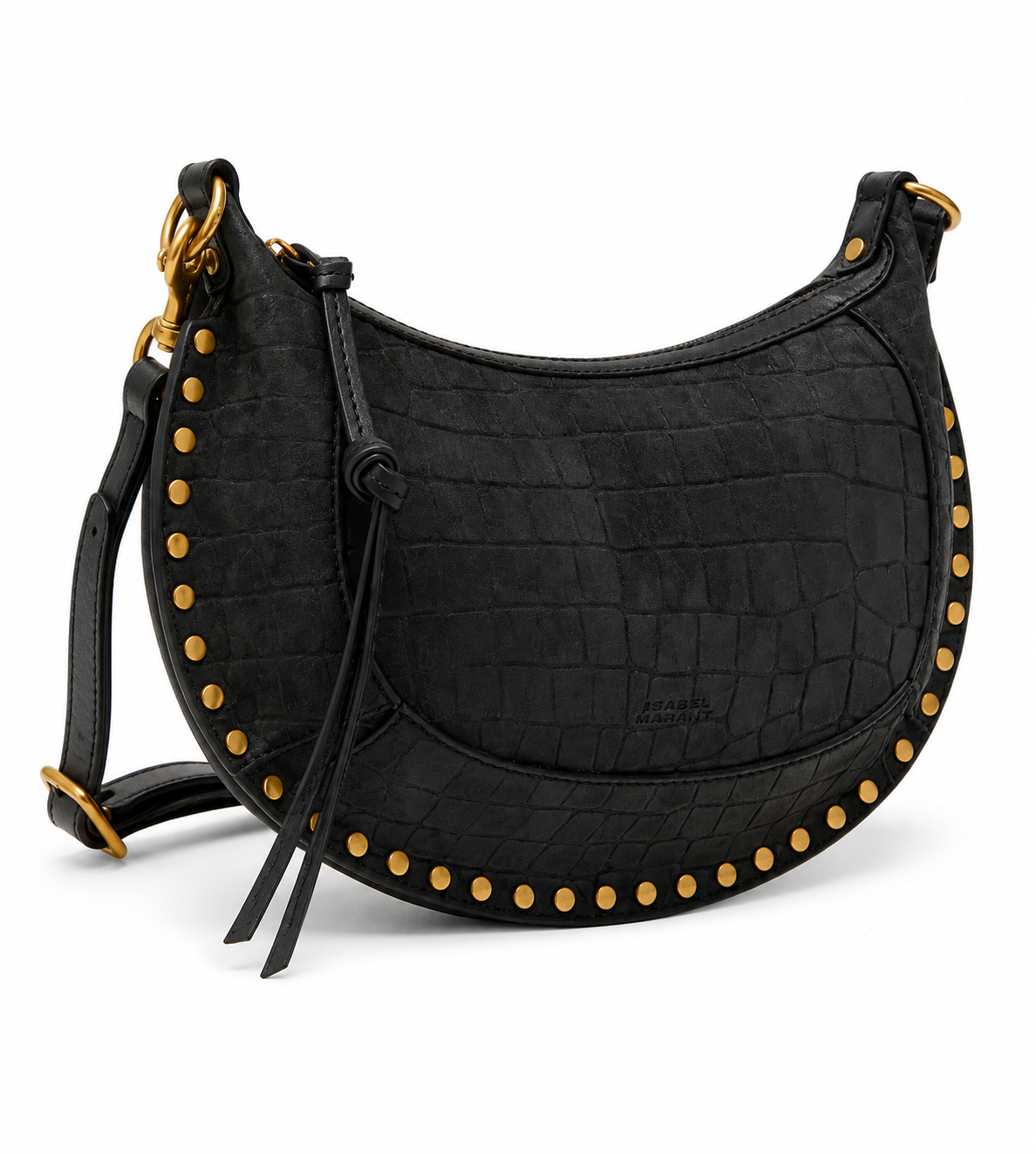 ISABEL MARANT OSKAN MOON BLACK CROC