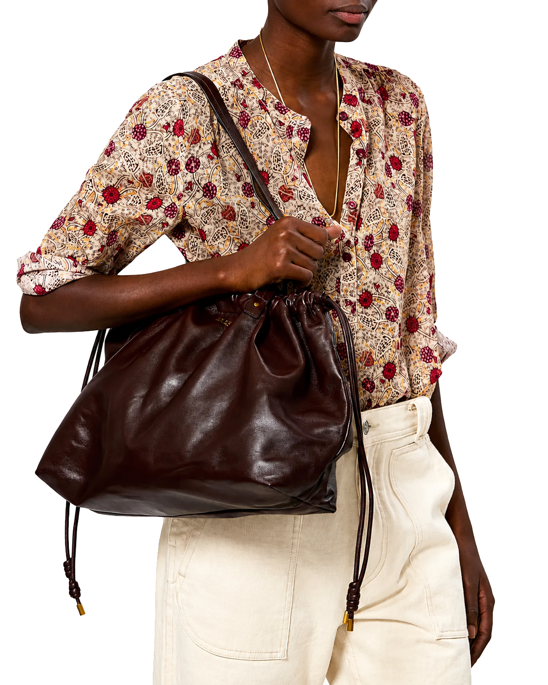 ISABEL MARANT SILVEN BURGUNDY