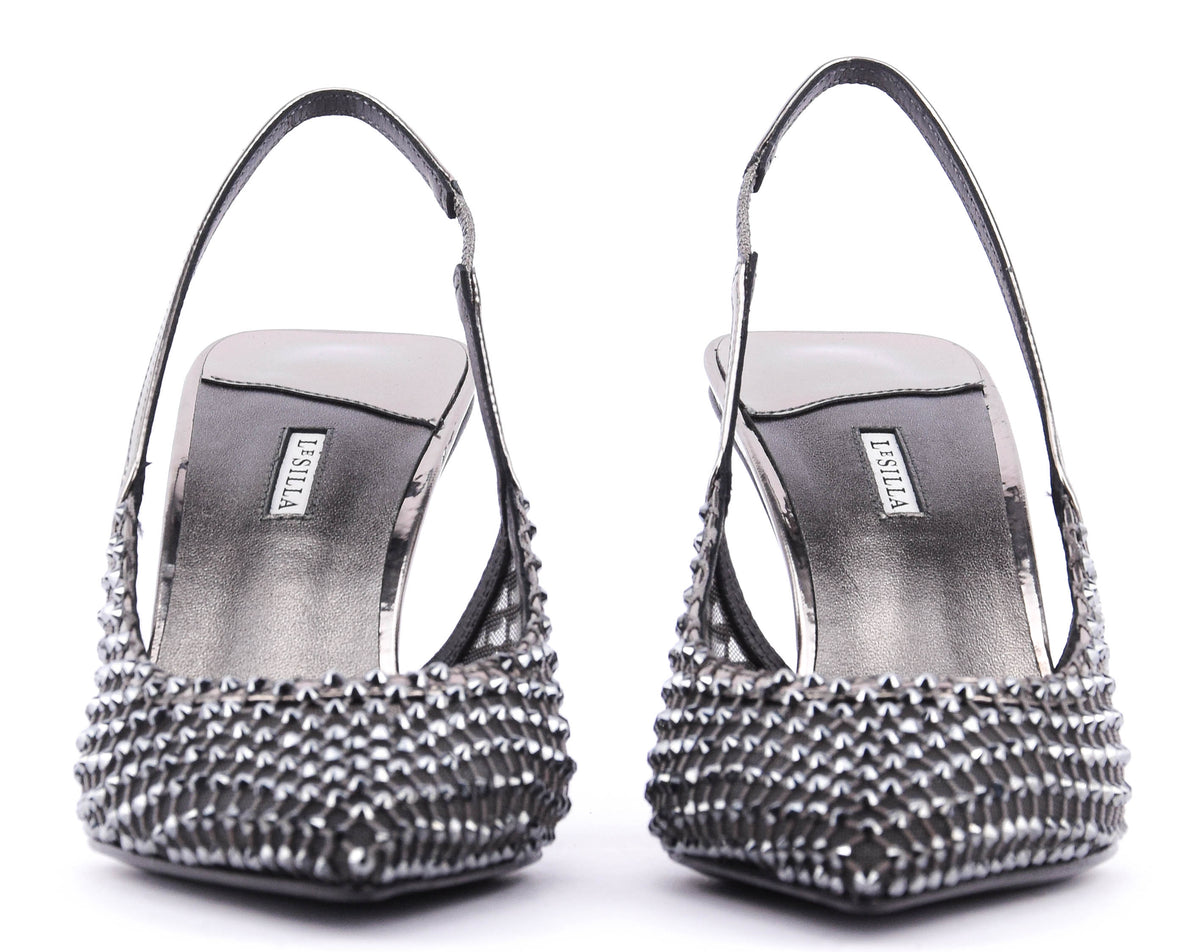 LE SILLA CHANEL GILDA PUMP STRASS PELTRO