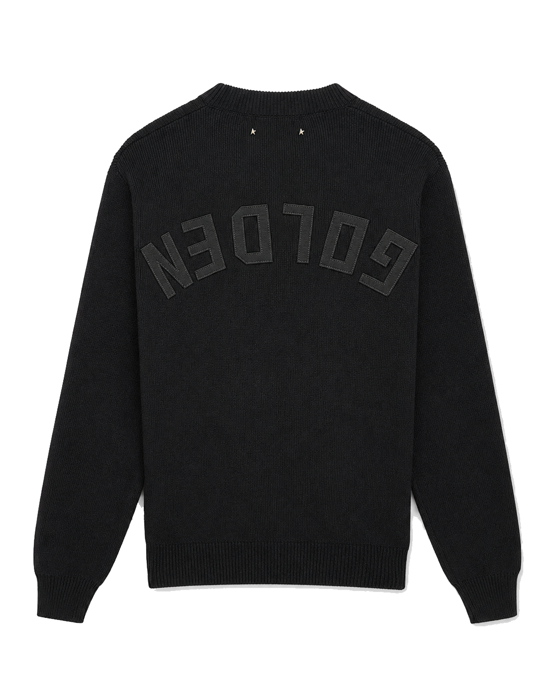 GOLDEN GOOSE SWEATER LOGO BLACK
