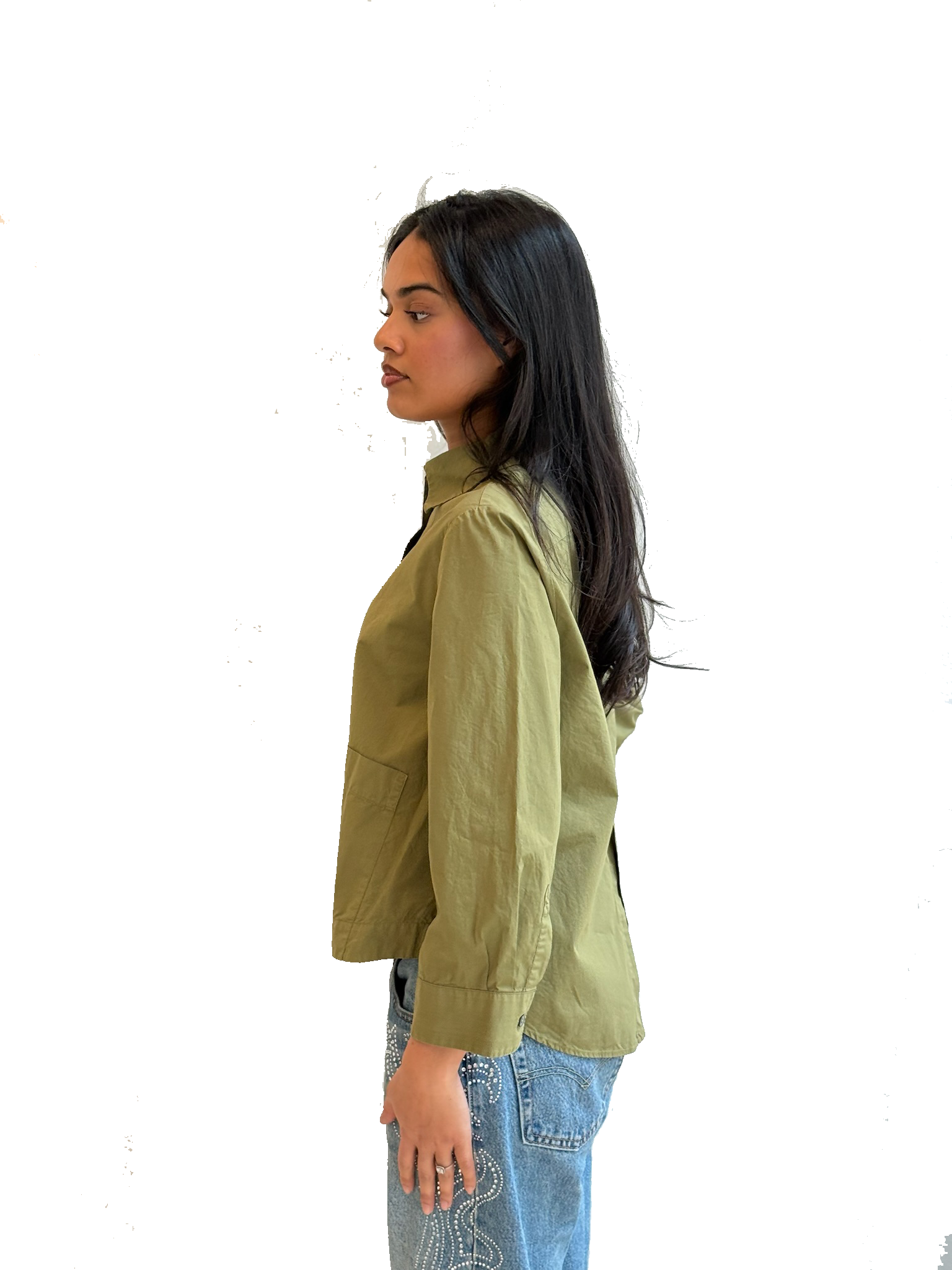 ACCADEMIA MOLLY COTTON SHIRT KHAKI