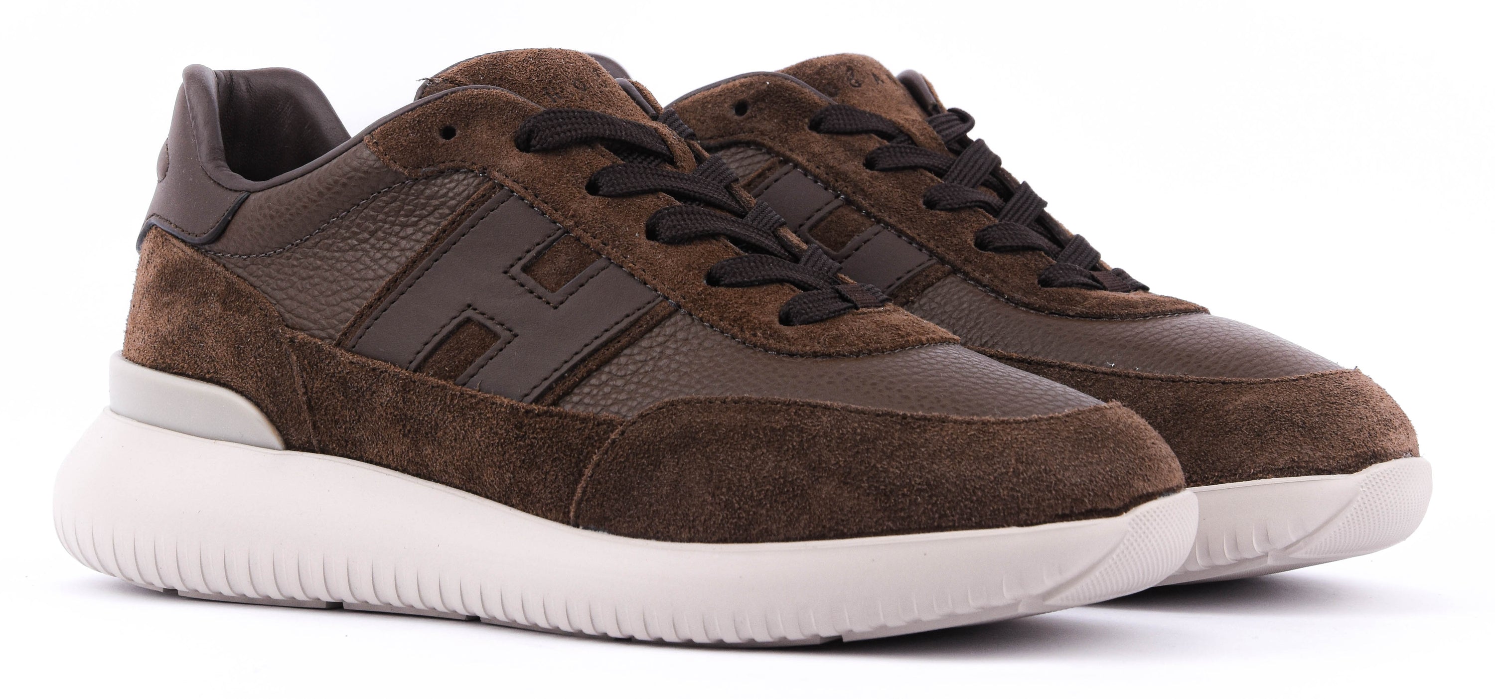 HOGAN INTERACTIVE DARK BROWN SUEDE
