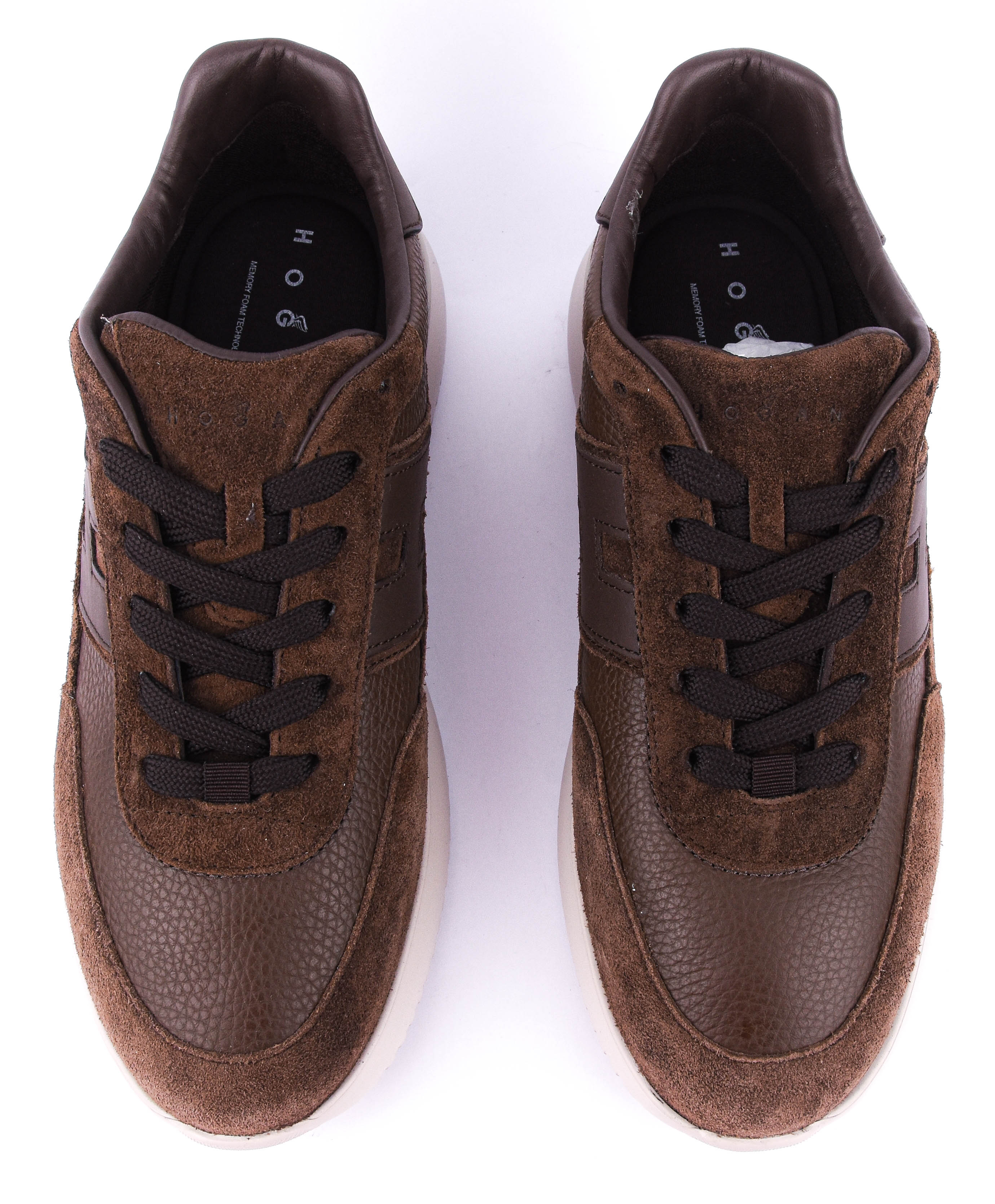 HOGAN INTERACTIVE DARK BROWN SUEDE