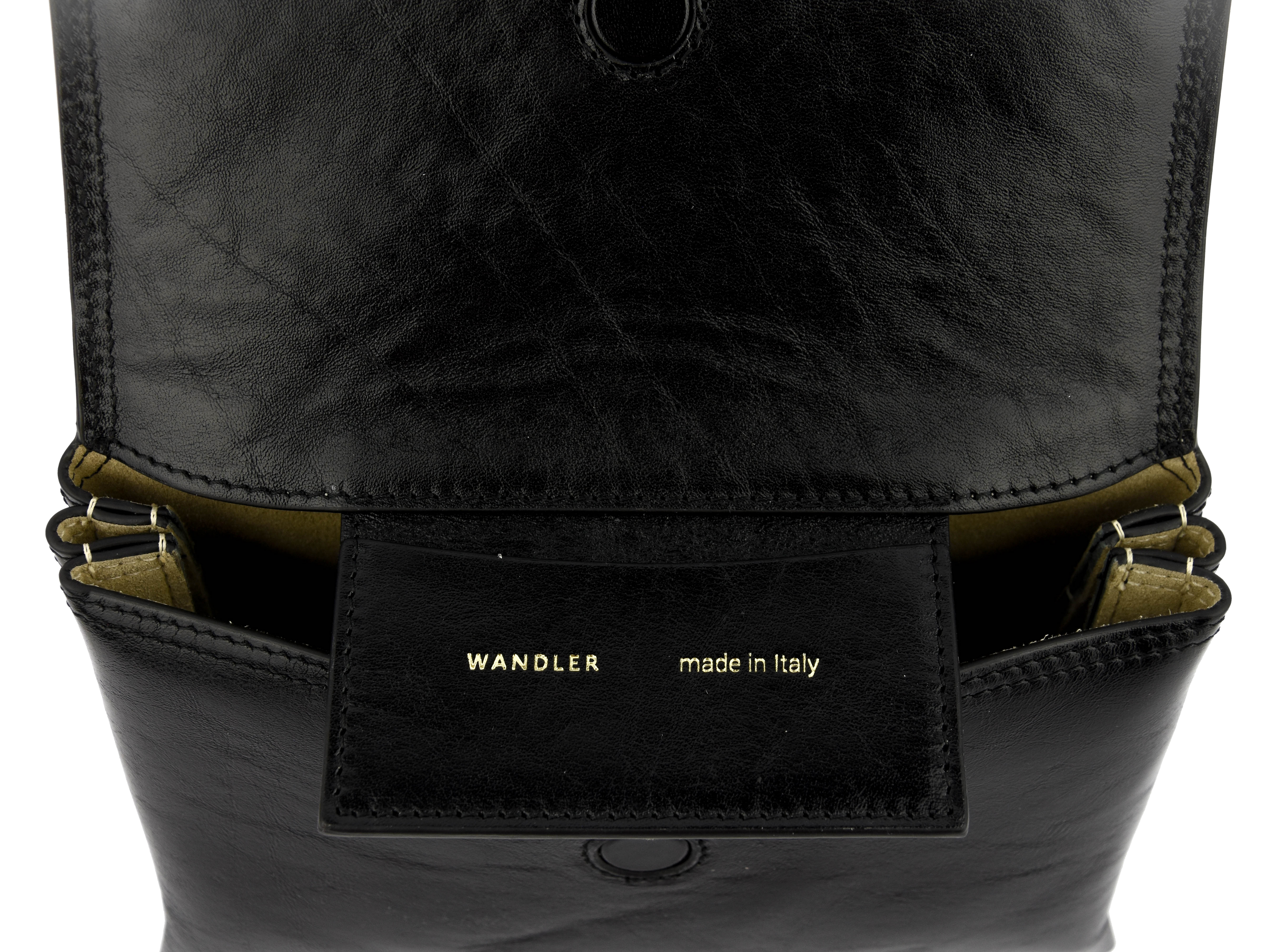 WANDLER IDA TRIO BAG BLACK GLAZE