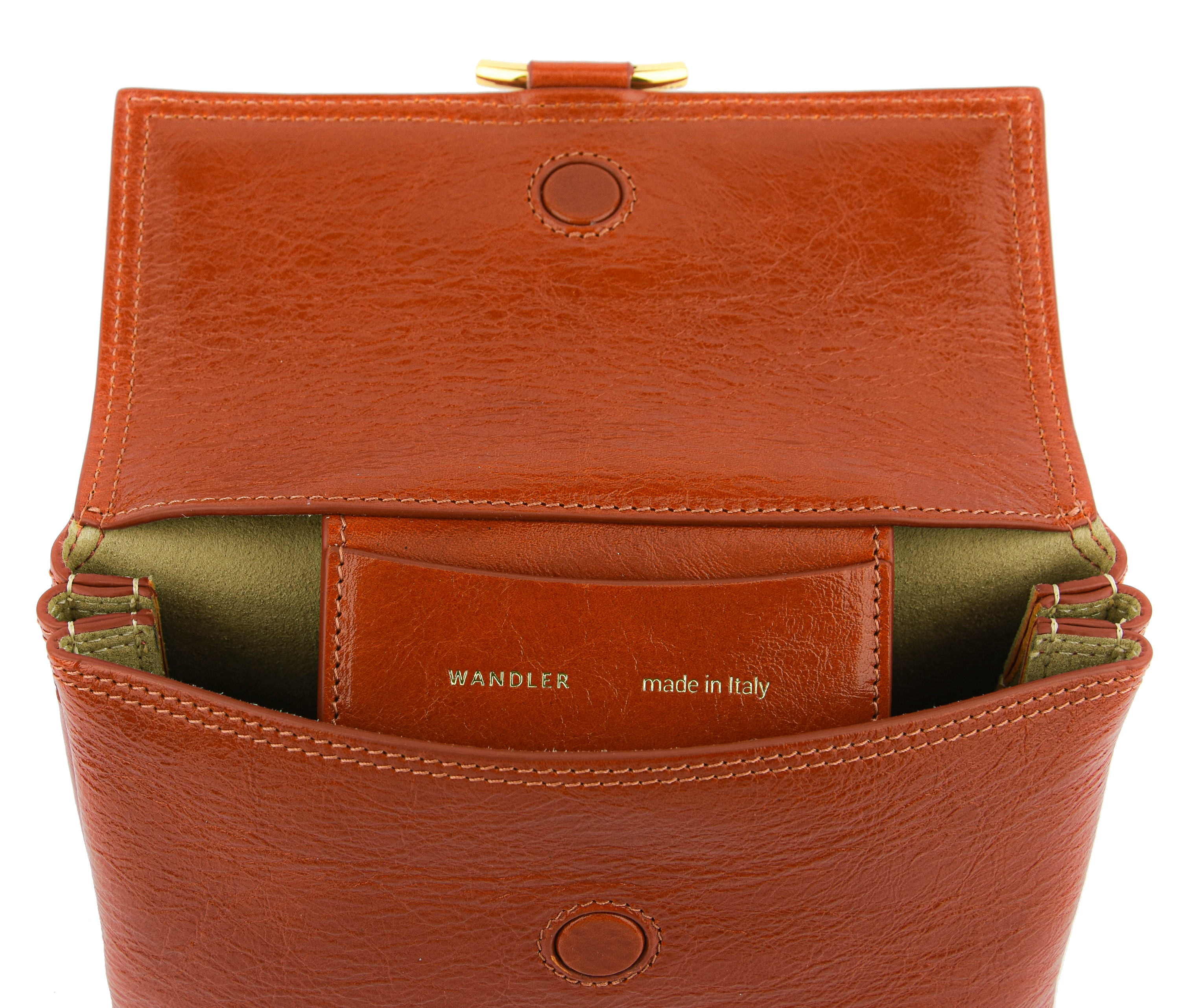 WANDLER IDA TRIO BAG CARROT GLAZE
